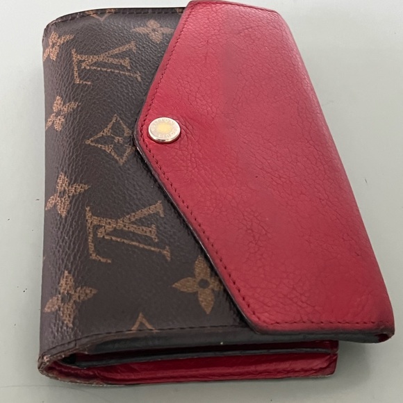 Louis Vuitton Cerise Pallas Compact Monogram & Red Leather Wallet CA4175 - Picture 5 of 17